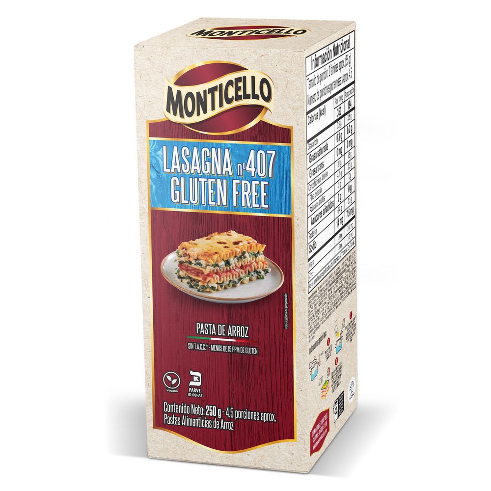 Lasagna MONTICELLO Gluten Free (250  gr) img #2