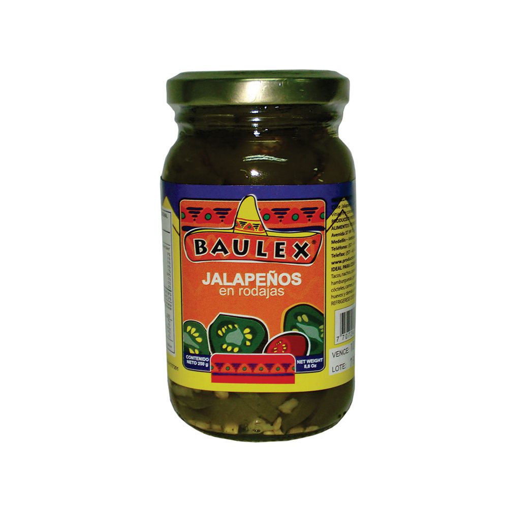 Jalapeños En Rodajas x 250 g BAULEX  (250  gr) img #1