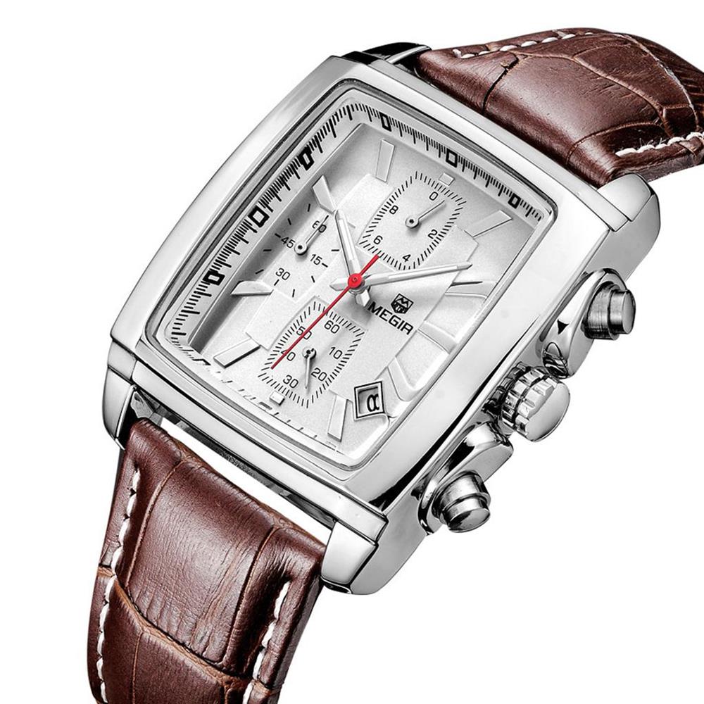 Reloj Megir 2028 impermeable japones Café img #1