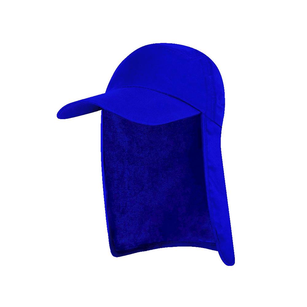 Gorra Cachucha Safari Protector Cuello Capa Sol Azul Rey img #1