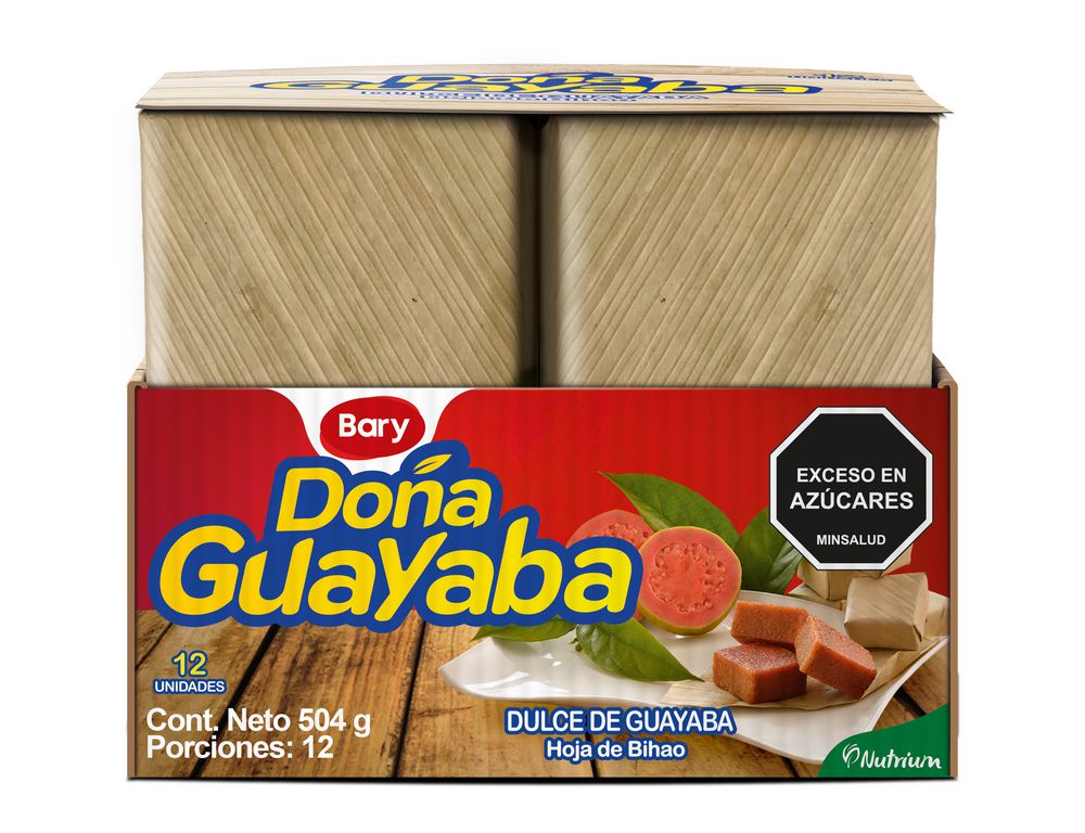 Bocadillo DONA GUAYABA en hoja de bihao (504  gr) img #1