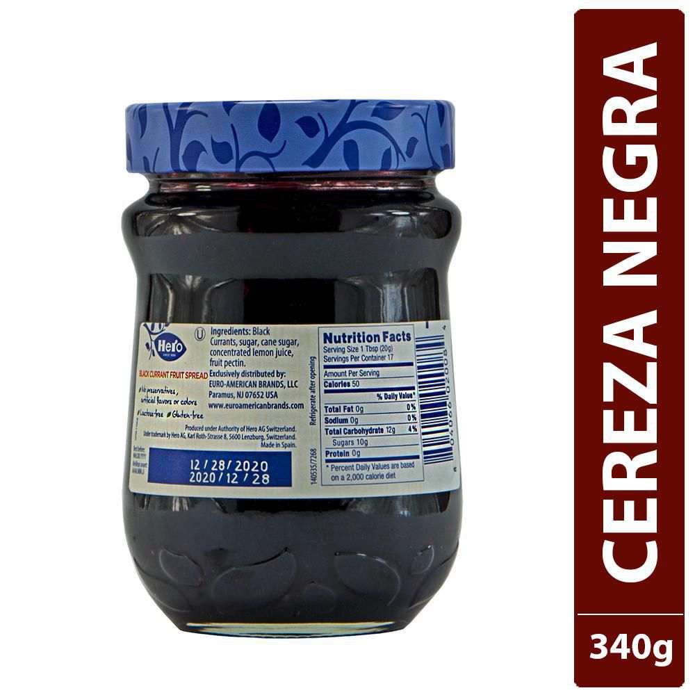Mermelada HERO cereza negra en confitura (340  gr) img #2