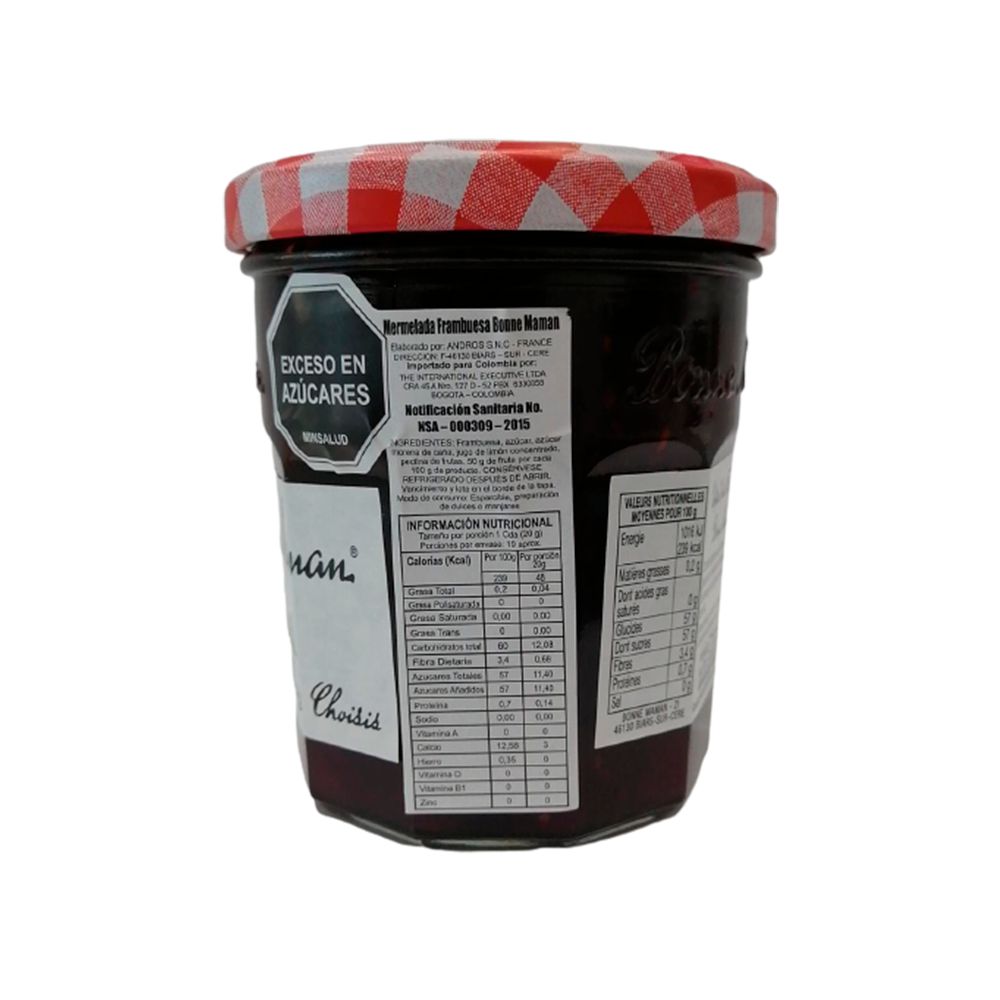 Mermelada BONNE MAMAN de frambuesa (370  gr) img #2