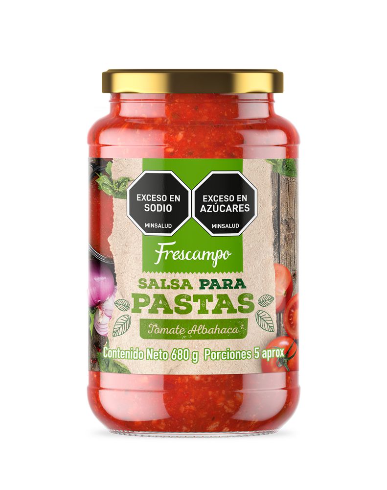 Salsa para pasta FRESCAMPO tomate albahaca (680  gr) img #1