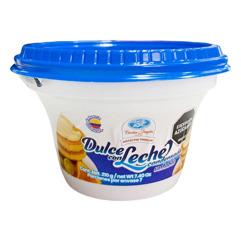 Dulce de leche DULCES DEL VALLE leche condensada untable (210  gr) img #1