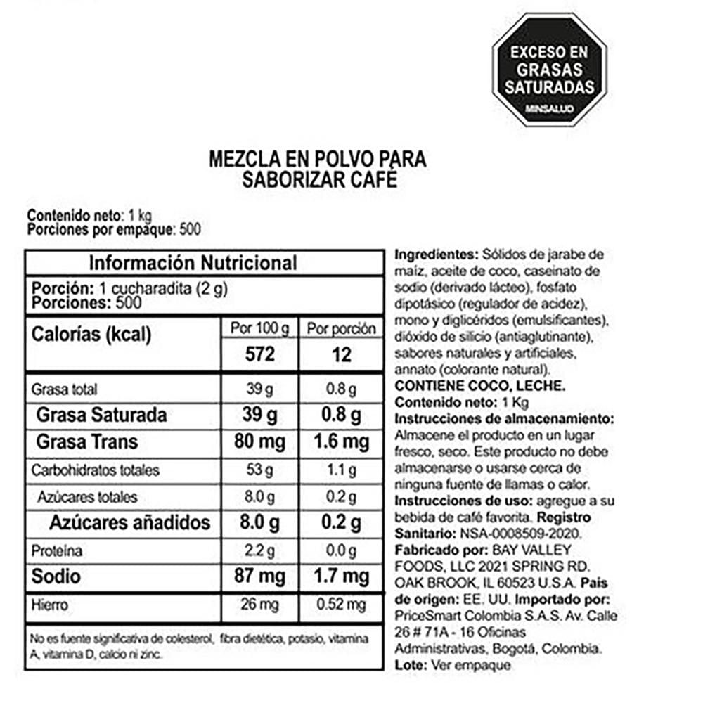 Crema para café Members Selection en polvo (1000  gr) img #2