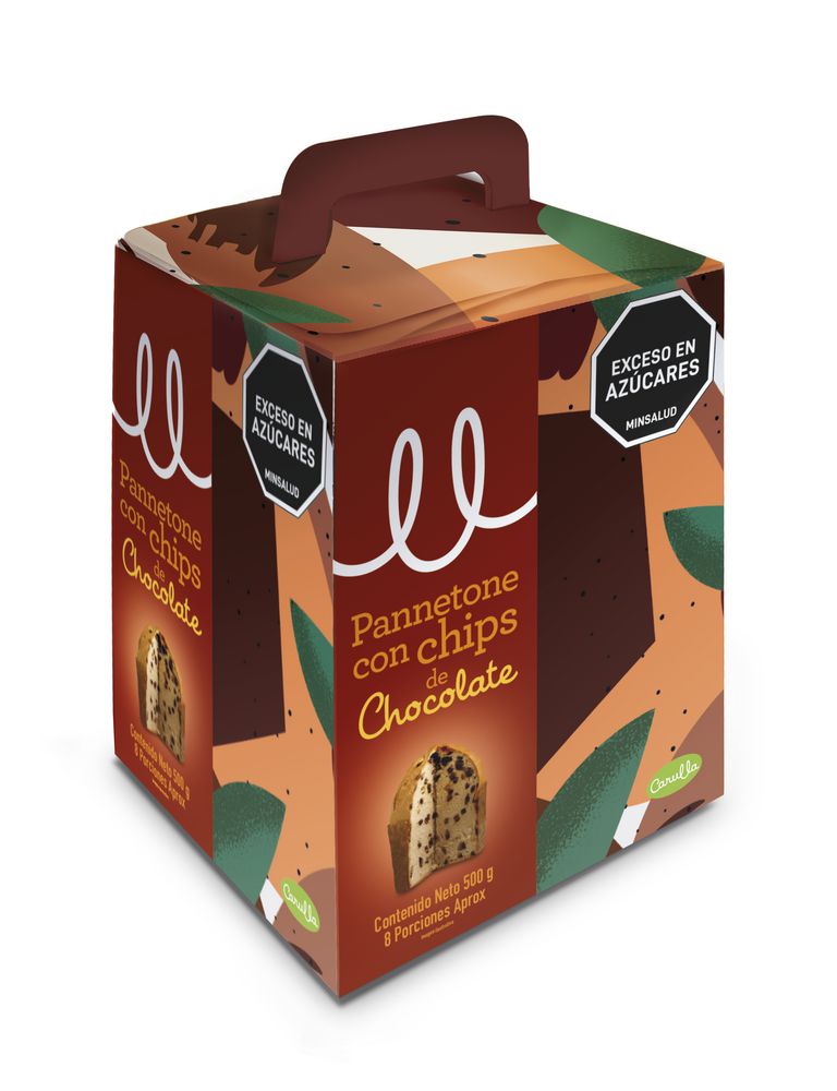 Panettone CARULLA con chips de chocolate (500  gr) img #1