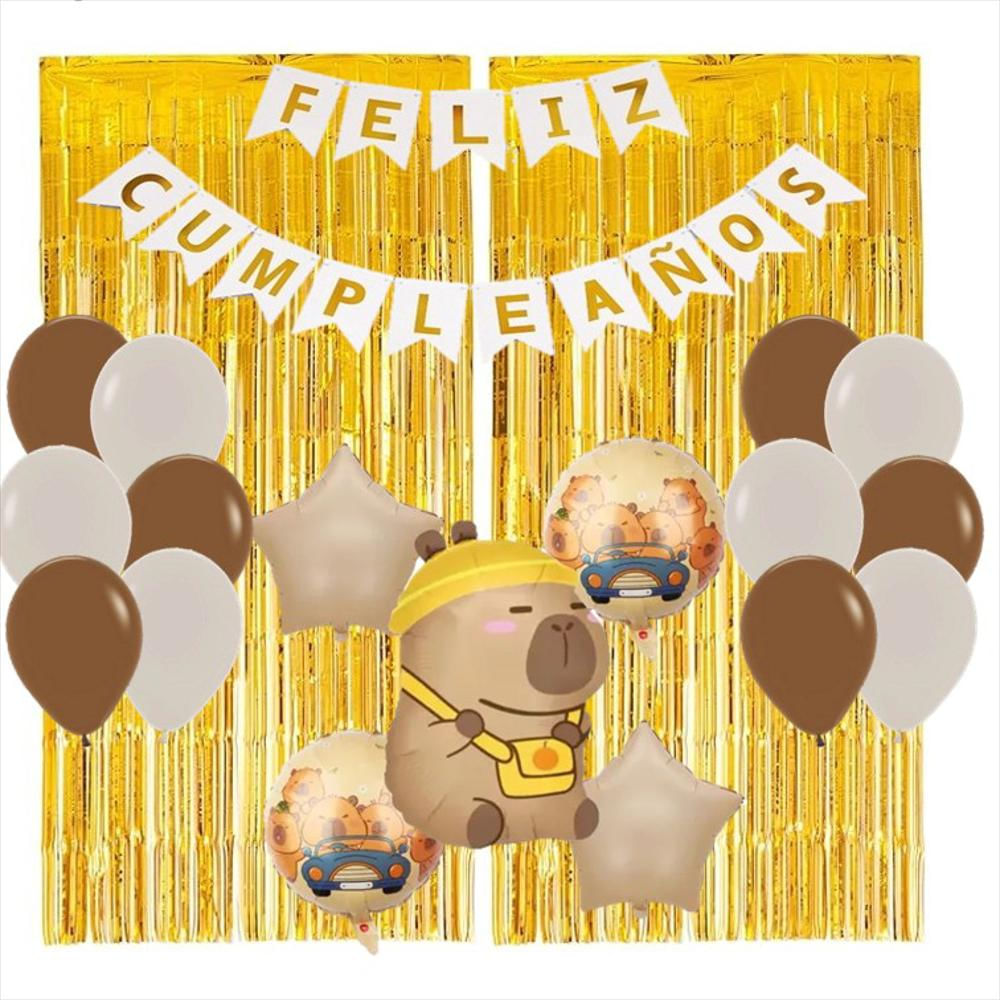 Kit Fiesta Globos Capibara Capybara Decoracion Fiesta img #3