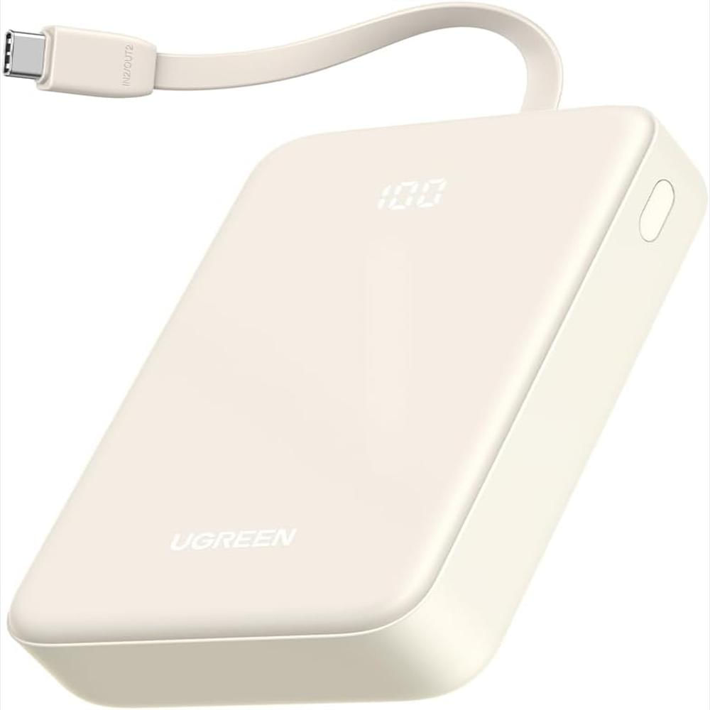 Batería Externa Portatil De 20,000Mah Pd 20W Con Cable Usb C Integrado img #1
