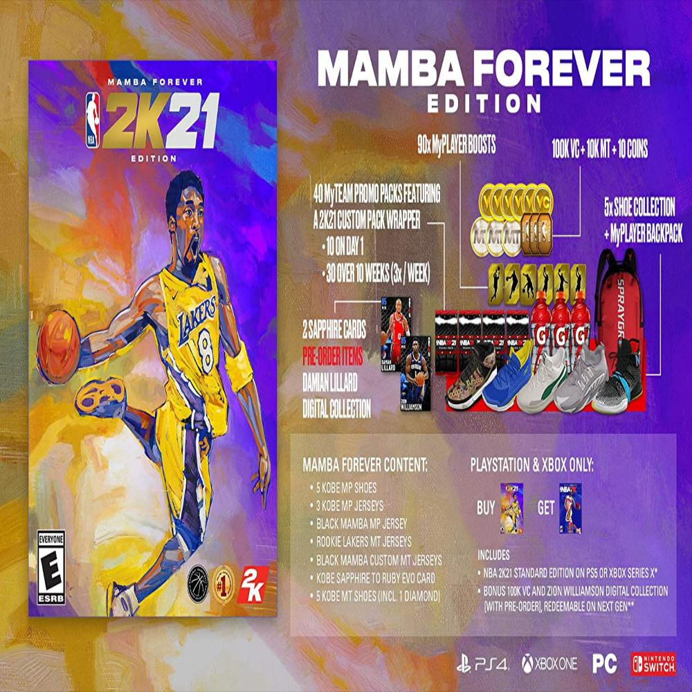 NBA 2K21 Mamba Forever Edition  PlayStation 4 img #2