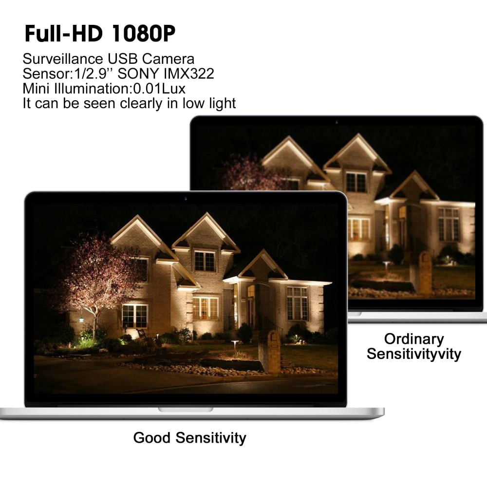 1080P H.264 Baja Luz Usb Cámara Industrial Varifocal Mini Usb Webcam img #3