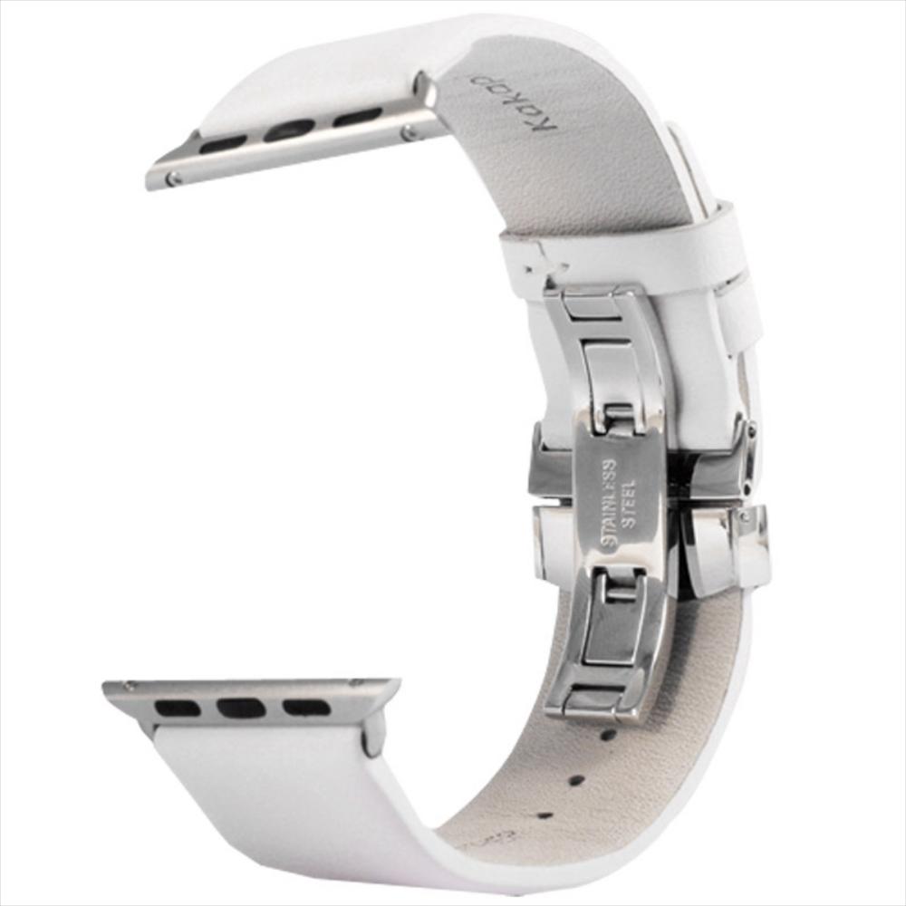 Kakapi Apple Reloj 38Mm Sutil Doble Hebilla Correa Cuero Genuino img #2