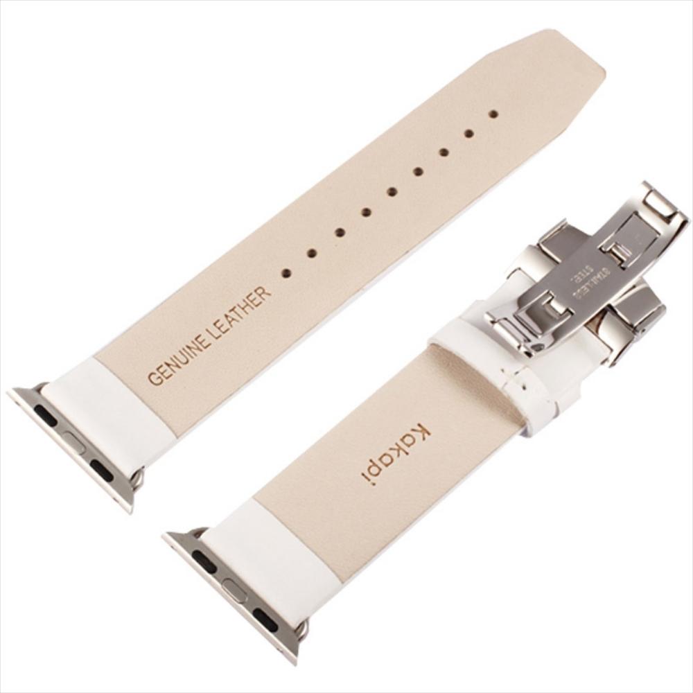 Kakapi Apple Reloj 38Mm Sutil Doble Hebilla Correa Cuero Genuino img #4