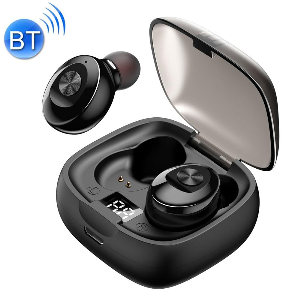 Tws Ipx6 Auricular Bluetooth Inalámbrico Táctil Resistente Al Aguanegro img #1