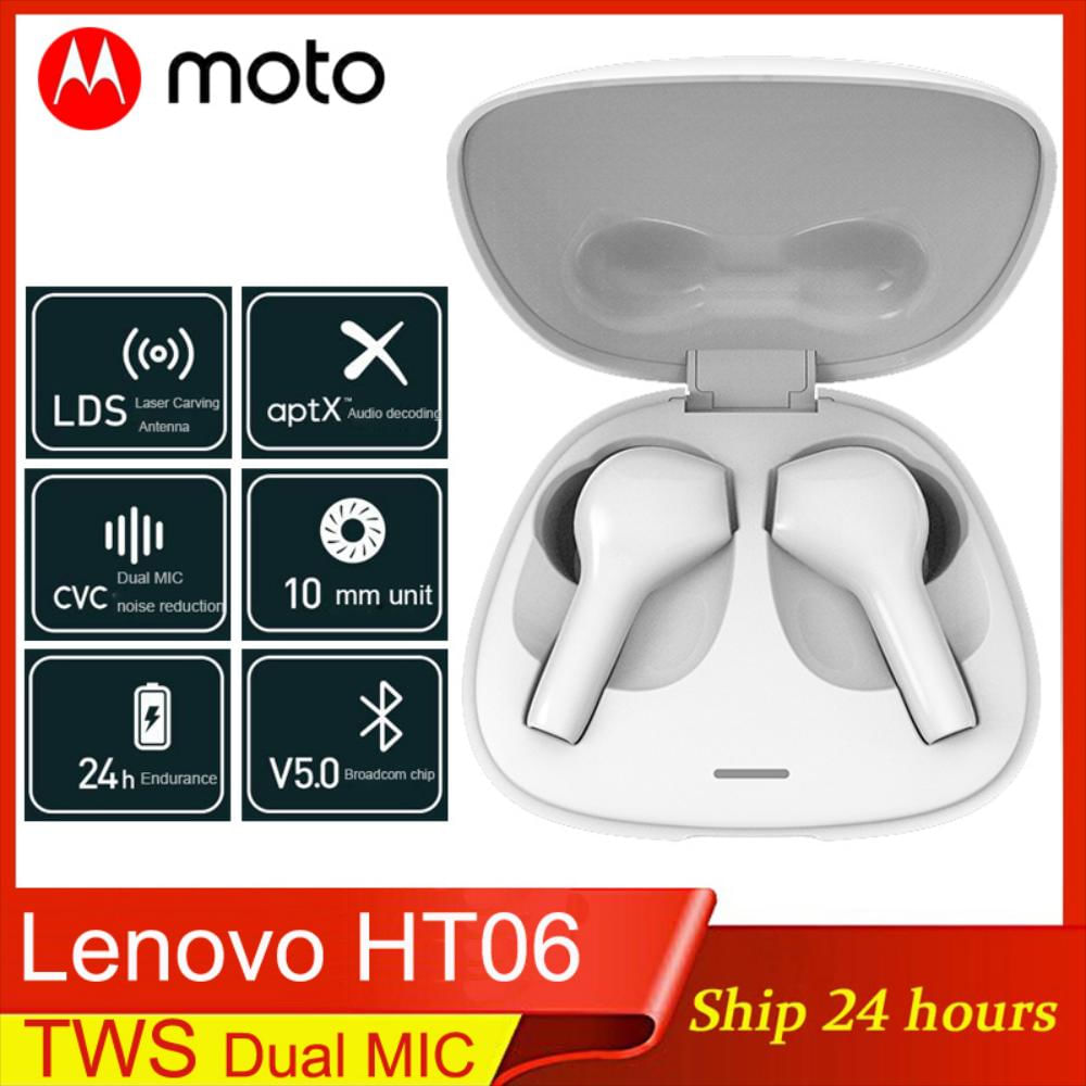 Moto Lenovo Ht06 Tws El Bluetooth 5.0 Auriculares Inalámbricoblanco img #1