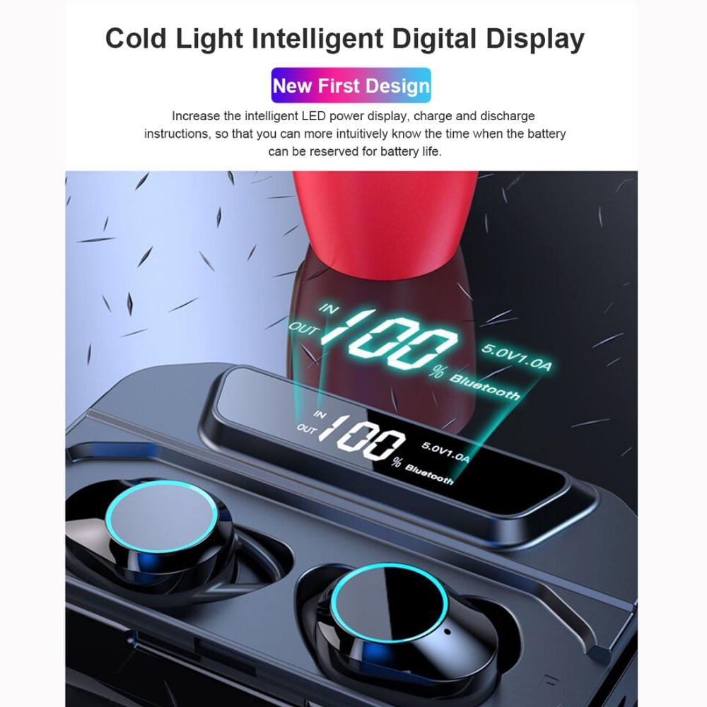 Auricular Bluetooth Inalámbrico Binaural Bluetooth 5.0Negro img #2