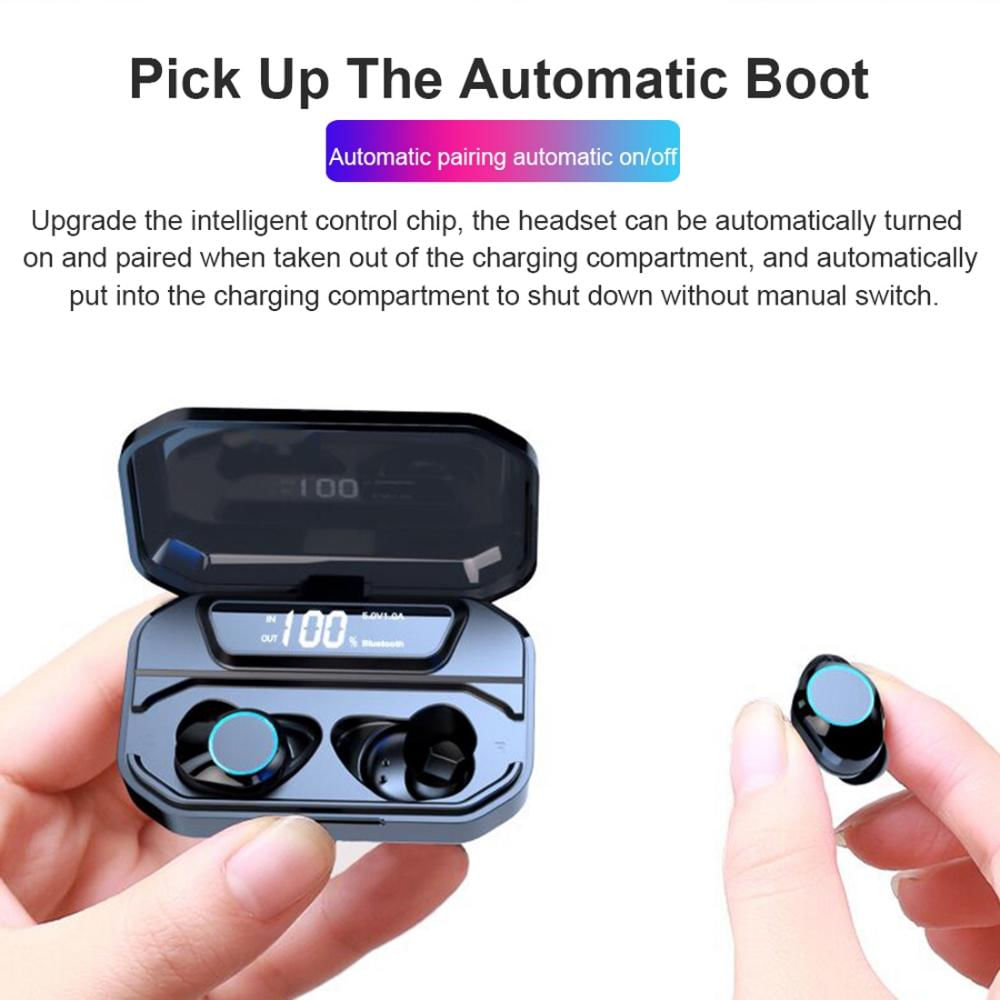 Auricular Bluetooth Inalámbrico Binaural Bluetooth 5.0Negro img #5