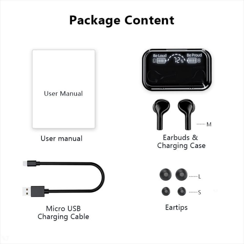 Bluetooth V5.0 Earphones Tws Wireless Headsets With Sports img #5