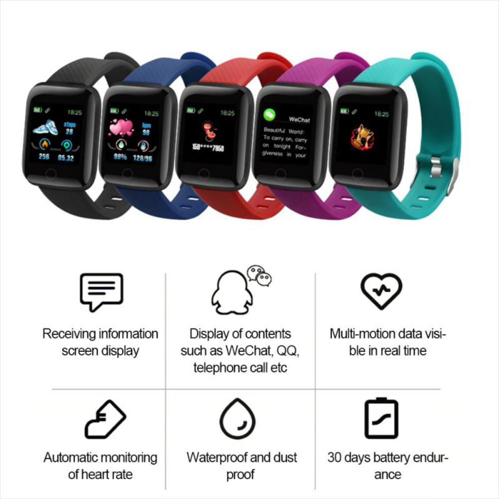 116 Plus Reloj Inteligente Hombres Mujeres Smartwatch Bluetooth Smart img #2