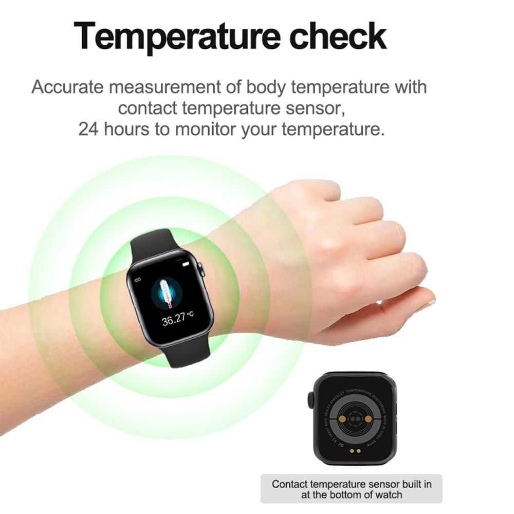 U78 Plus Smart Watch Iwo 12 Frecuencia Cardíaca Temperatura Corporal Iwo img #2