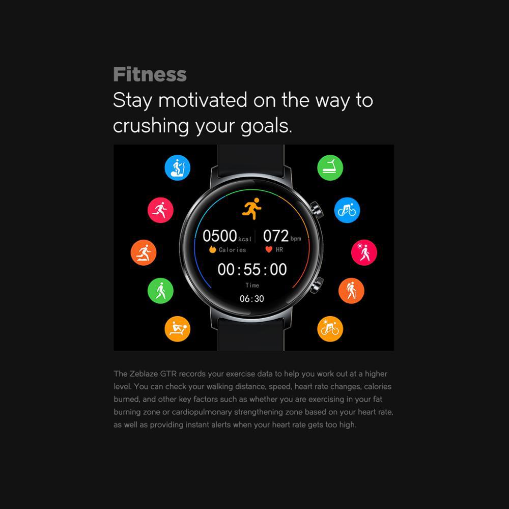 Nuevo Zeblaze Gtr Frecuencia Cardiaca Presión Arterial Smartwatch Metal img #3