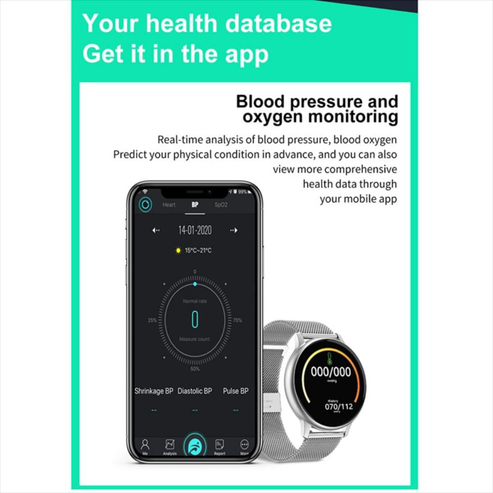 Mujeres Reloj Inteligente Multi Deportes Modo Smartwatch Oxígeno De Sangre img #5