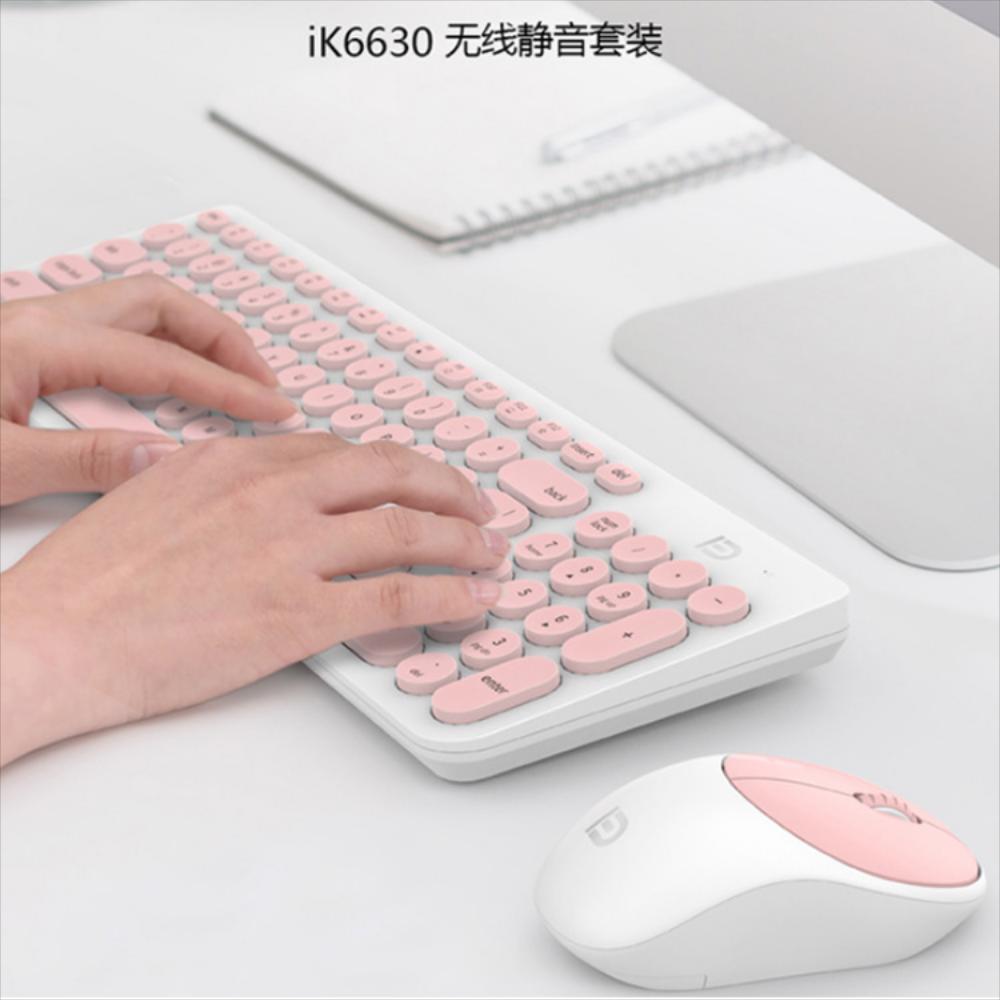 Teclado Fidelity Ik6630 Wireless Keyboard Mouse Set Punk img #2