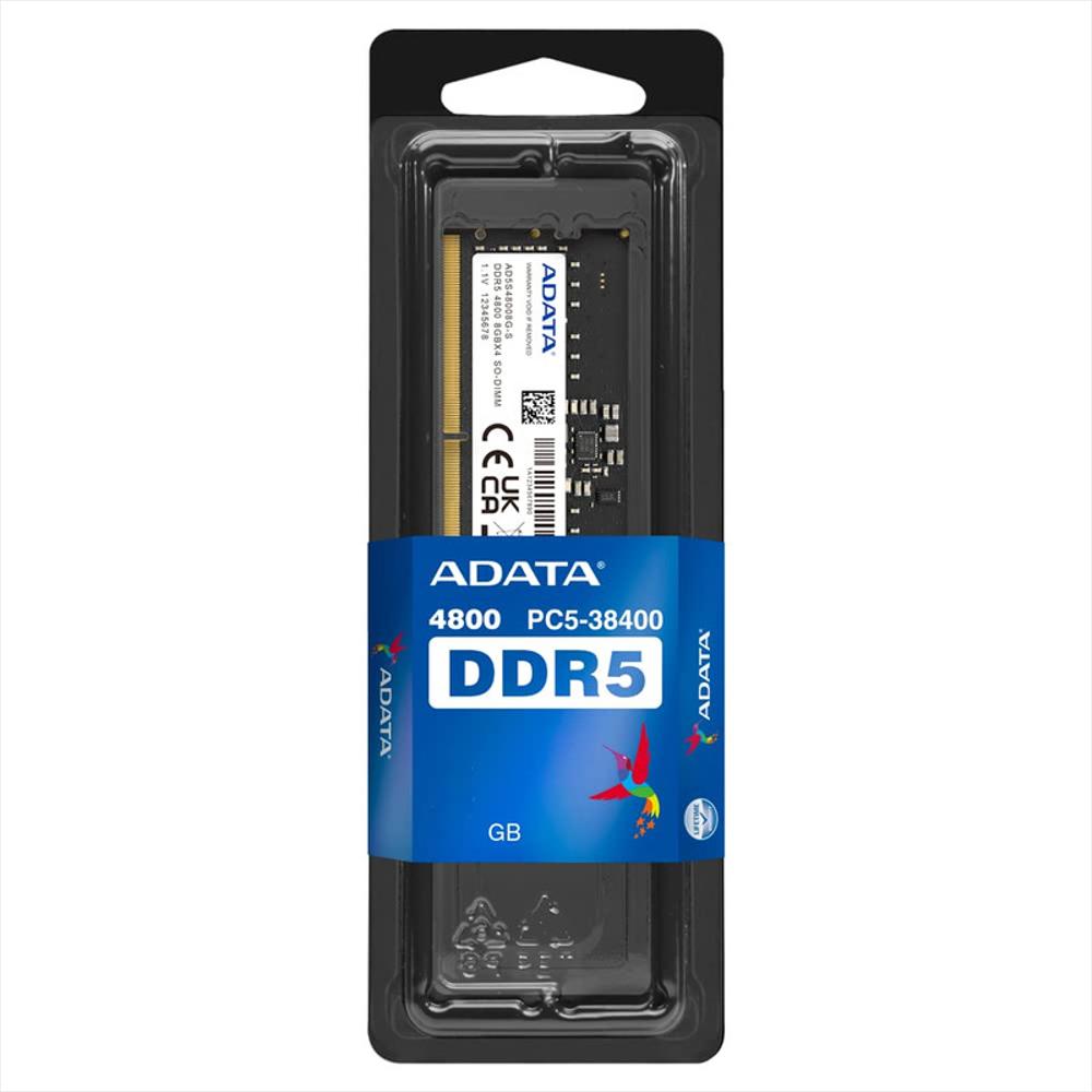 Memoria Ram Portátil 8Gb Ddr5 Adata 4800 Mt/S 1 Modulo img #1