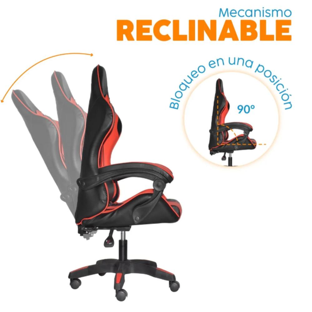 Silla Gamer Byd Negro Rojo img #3