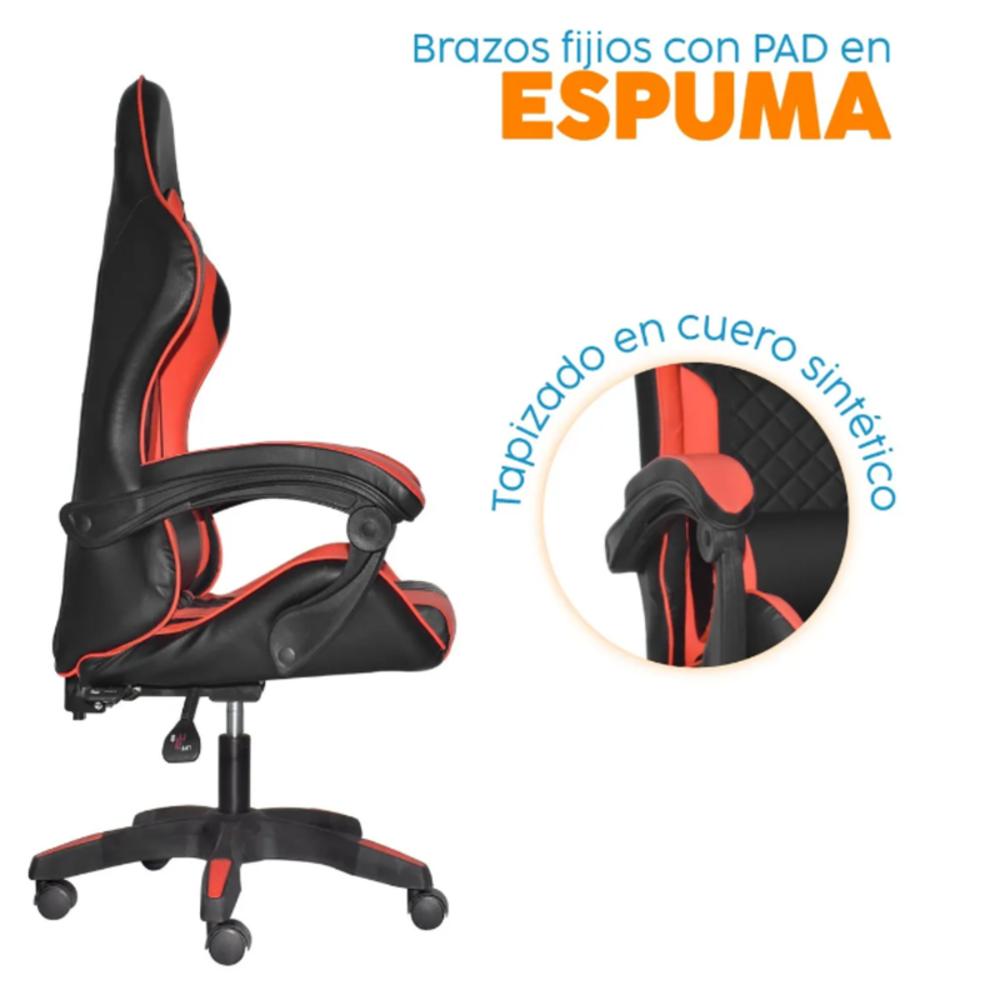 Silla Gamer Byd Negro Rojo img #4