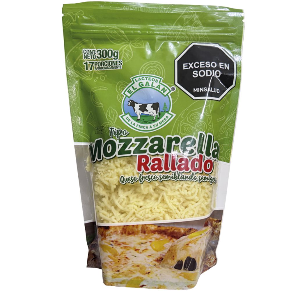 Queso mozzarella EL GALAN rallado (300  gr) img #1