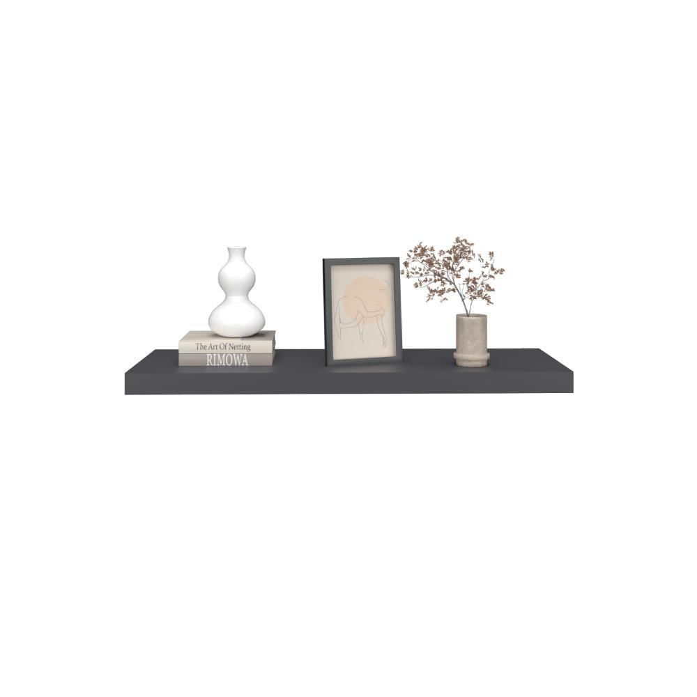 Repisa Flotante Maca, Plata Oscuro, Con Espacio Para Ubicar Objetos img #3