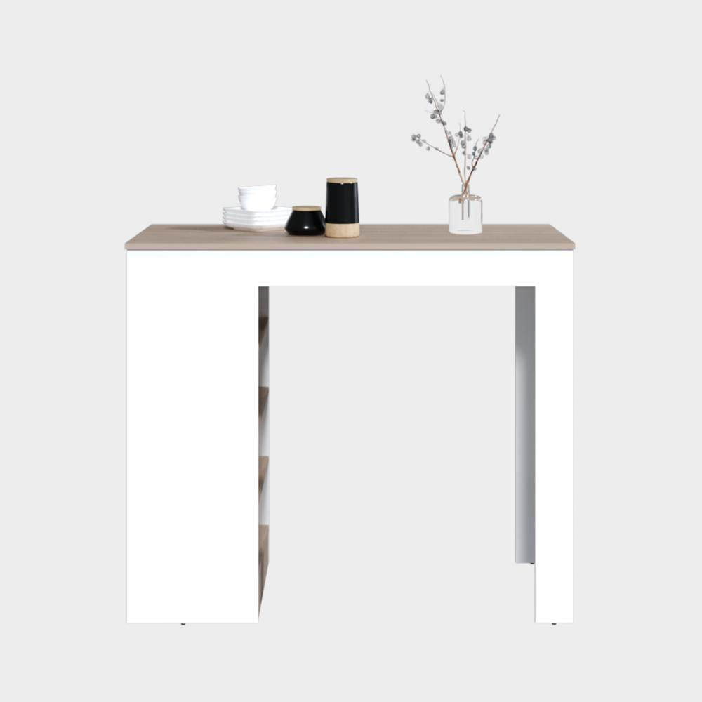 Barra Auxiliar De Cocina Greer, Blanco Duqueza Y Bardolino, Con Espacio Para Ubicar Objetos De Cocina img #2