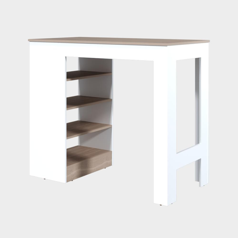 Barra Auxiliar De Cocina Greer, Blanco Duqueza Y Bardolino, Con Espacio Para Ubicar Objetos De Cocina img #3