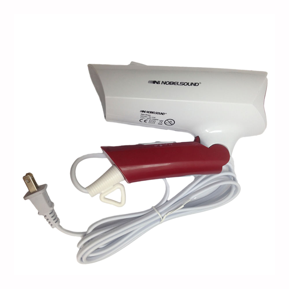 Secador Eléctrico Portable 1400W Nobelsound Rojo img #1