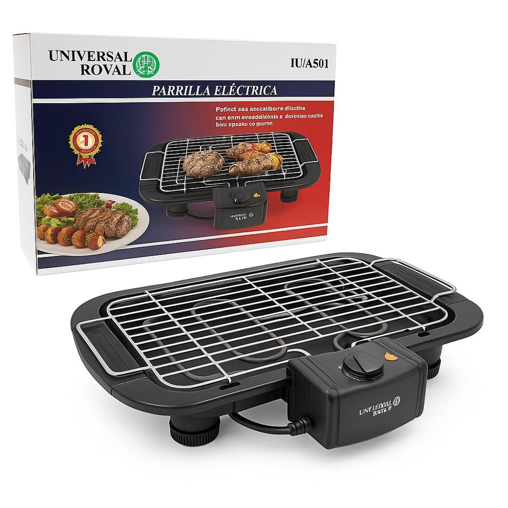 Parrilla Eléctrica Asador Para Camping Universal Royal 2000W img #1