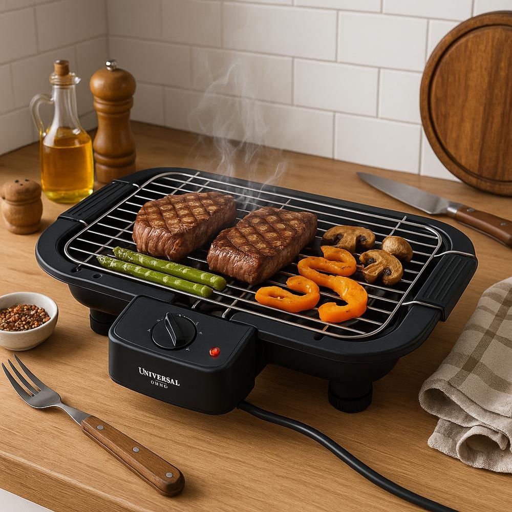 Parrilla Eléctrica Asador Para Camping Universal Royal 2000W img #4