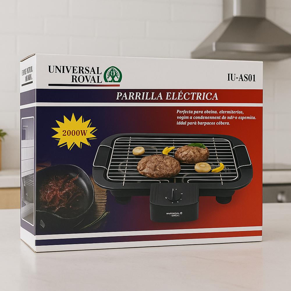Parrilla Eléctrica Asador Para Camping Universal Royal 2000W img #5