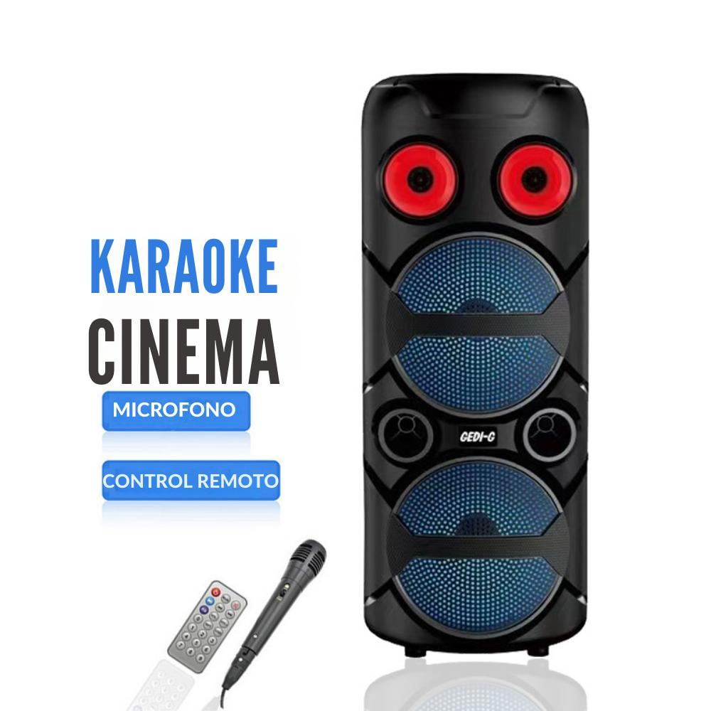 Parlante Bluetooth Torre Doble Bocina Portátil + Micrófono img #3