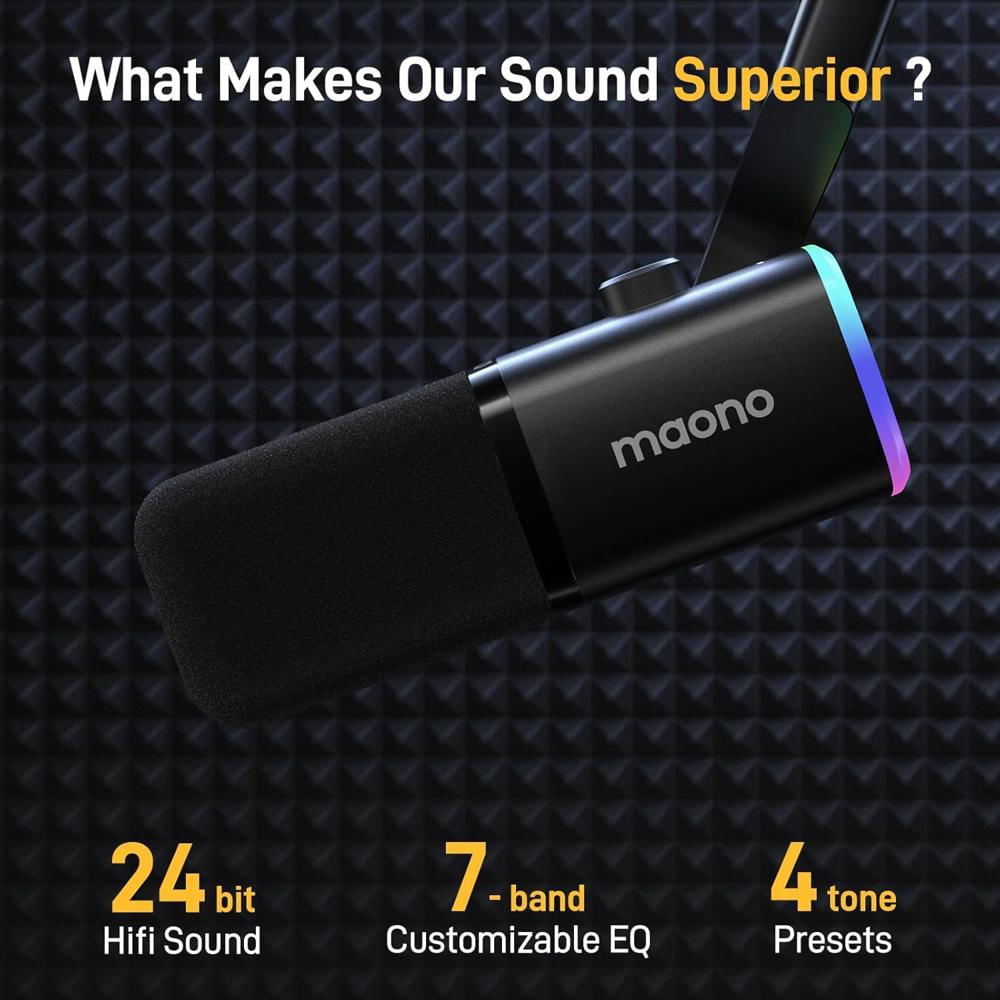 Microfono Maono Dynamic Gaming Con Boom Arm: Xlr/Usb img #2