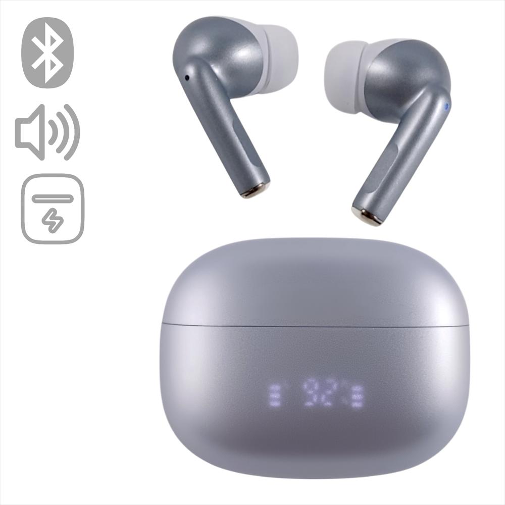Audífonos Bluetooth Oczu Otw 962 Anc Y Enc Pantalla Led Gris img #2