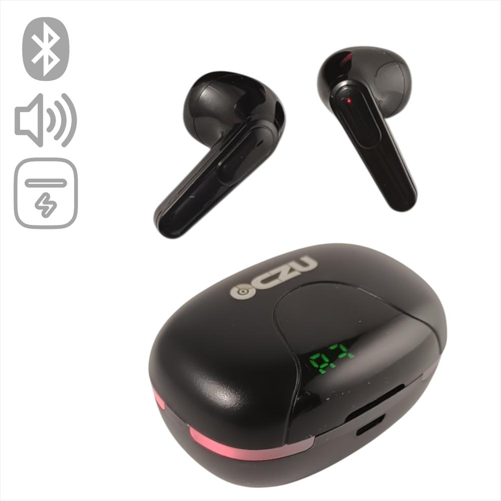 Audífonos Bluetooth Oczu Otm 2415 Pantalla Led Estuche Gamer img #3