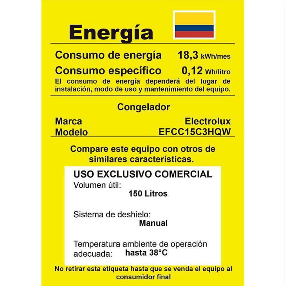 Congelador Horizontal Electrolux 150 Litros Brutos Efcc15c3hqw img #4
