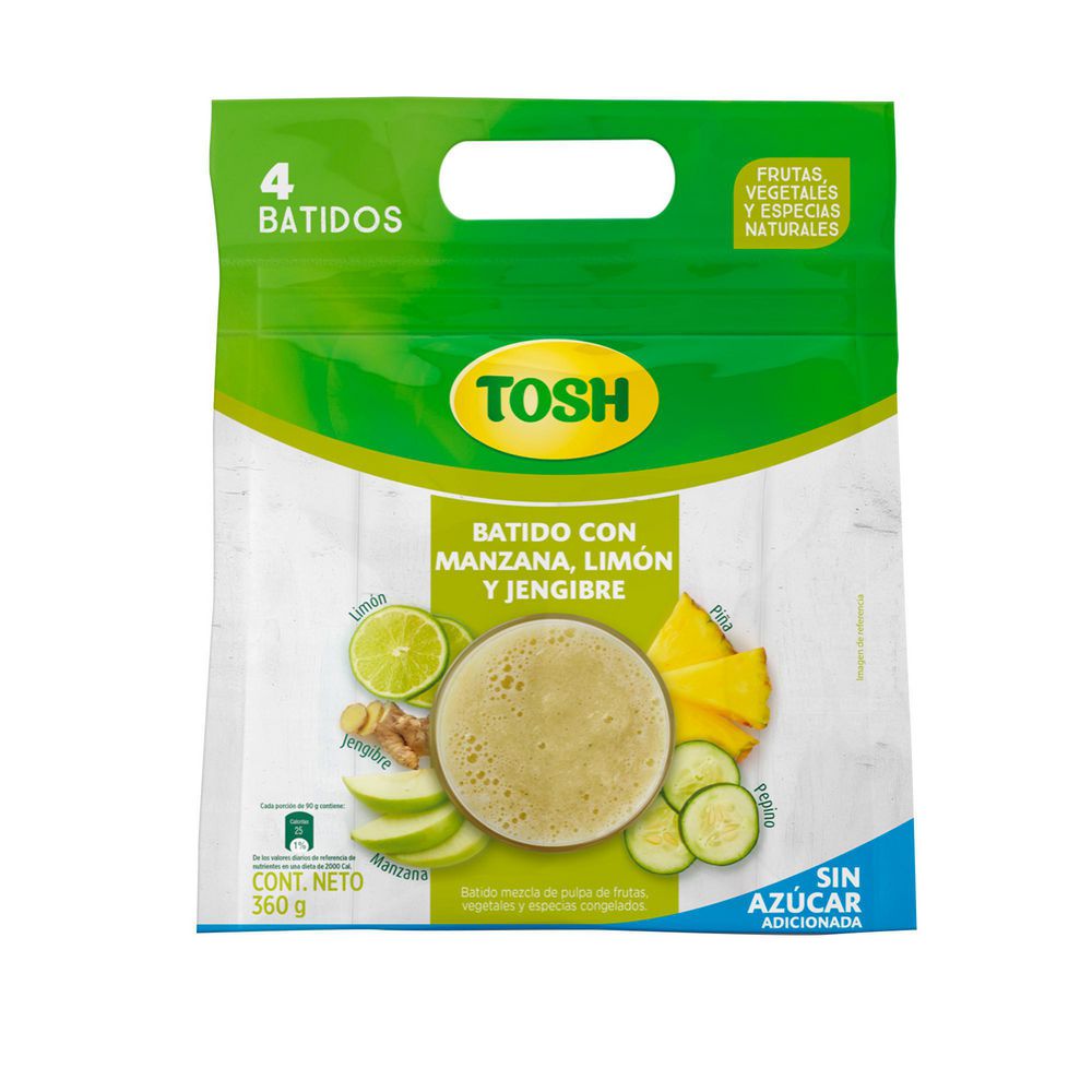Batido TOSH manzana, limón y jengibre (360  gr) img #2