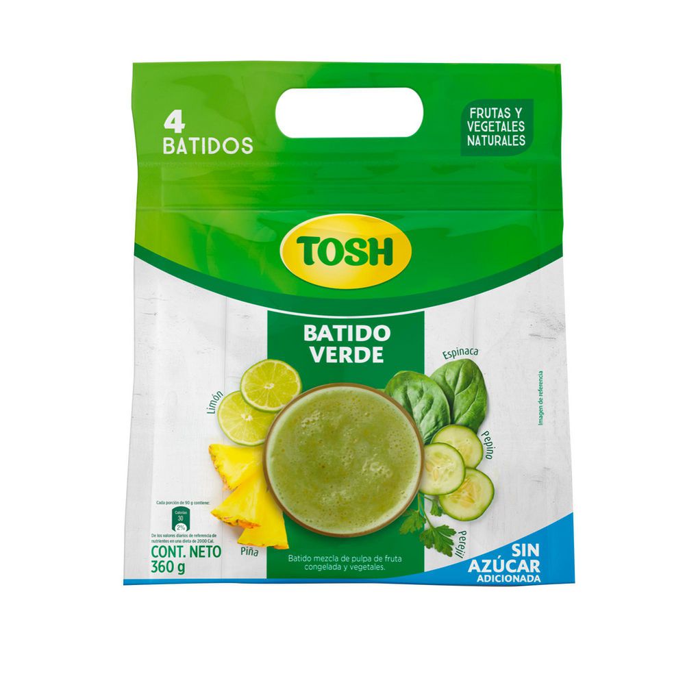 Batido TOSH verde congelado (360  gr) img #2