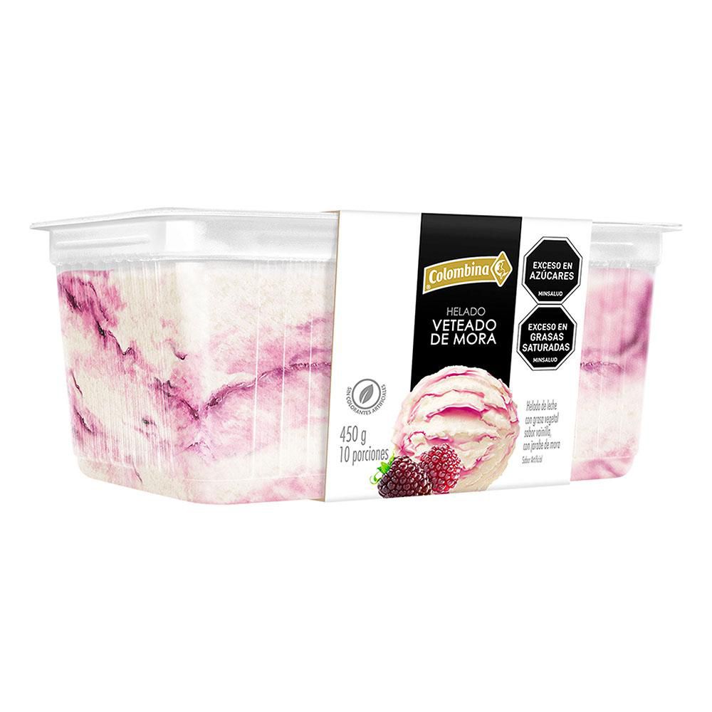 Helado COLOMBINA veteado de mora (450  gr) img #1
