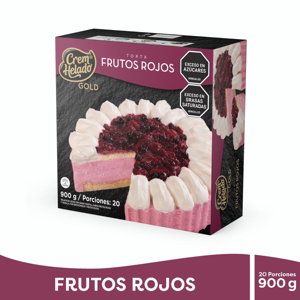 Torta de helado CREM HELADO frutos rojos (900  gr) img #1