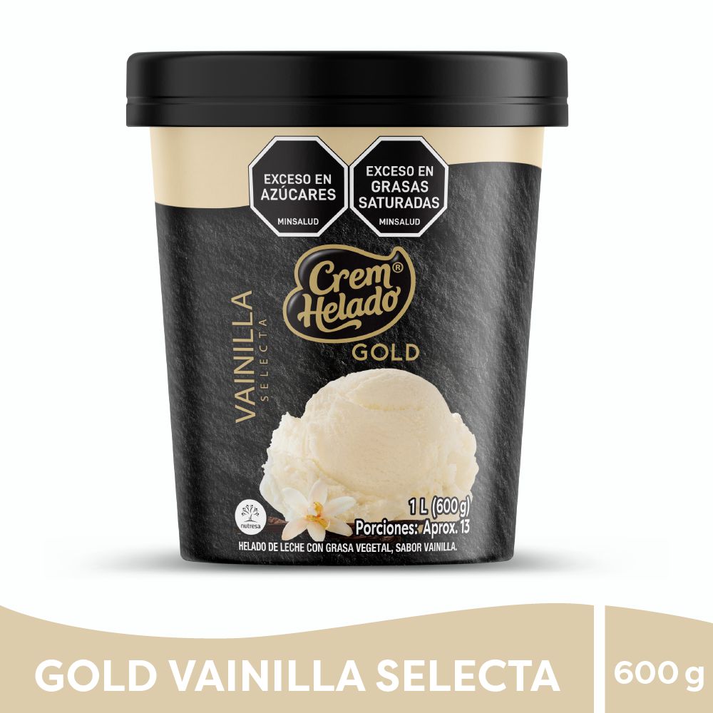 Helado CREM HELADO vainilla selecta (600  gr) img #1
