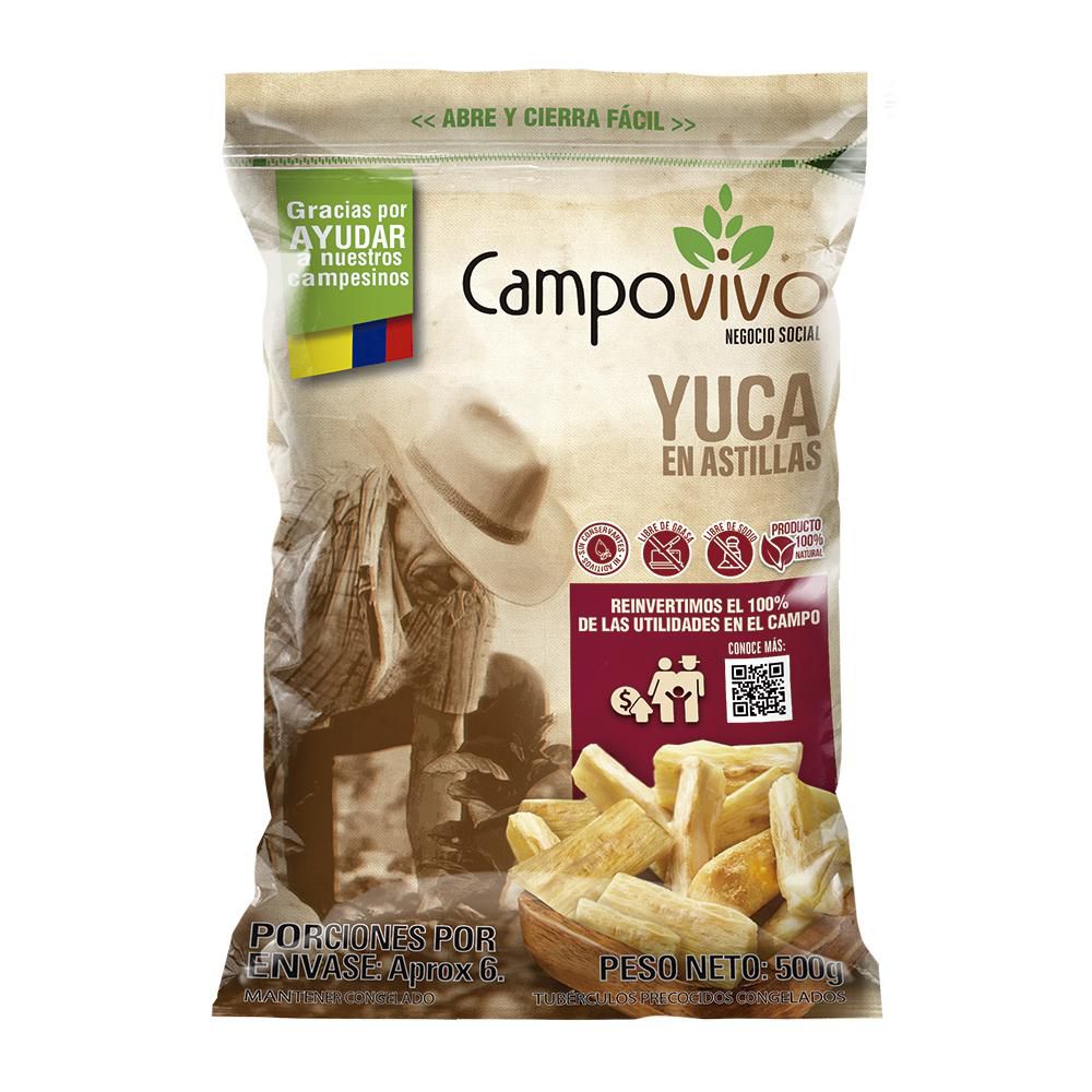Yuca en Astilla PrecoCong CAMPO VIVO 500  gr img #1