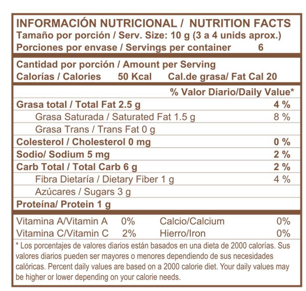 Bombones de chocolate cocoa fusion MOUNTAIN FOOD grageas lulo 60% cacao (60  gr) img #2